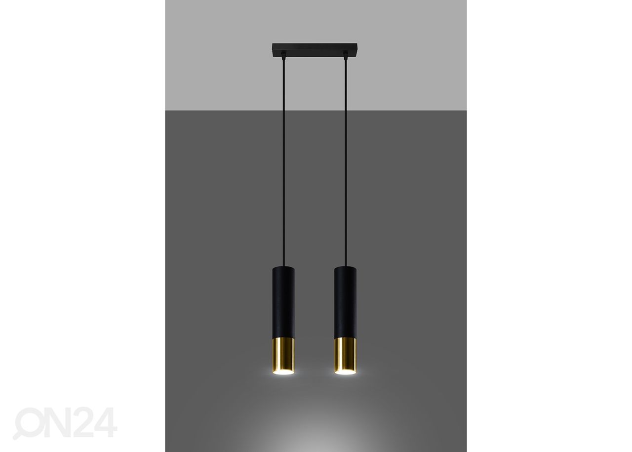Потолочный светильник Loopez 2, чёрный/золотистый увеличить