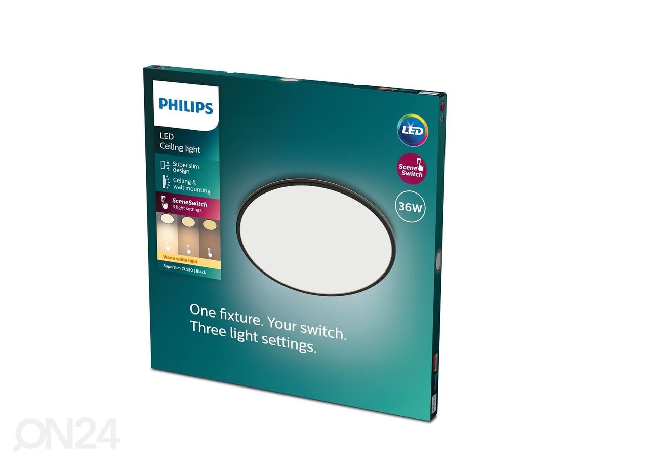 Потолочный светильник Philips Superslim SSW 36 Вт, черный увеличить