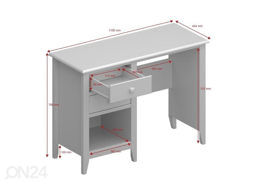 Рабочий стол / туалетный стол Heston 110 cm увеличить