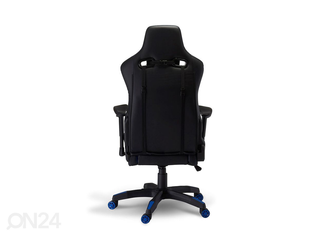 Рабочий стул Gaming de Luxe, чёрный/синий увеличить