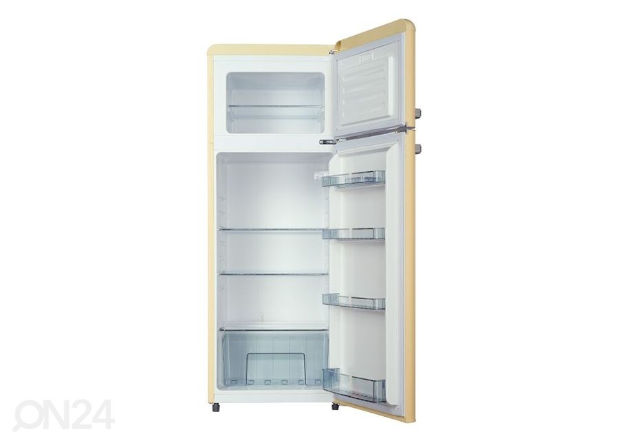Ретро-холодильник Wolkenstein, глянцево-бежевый увеличить