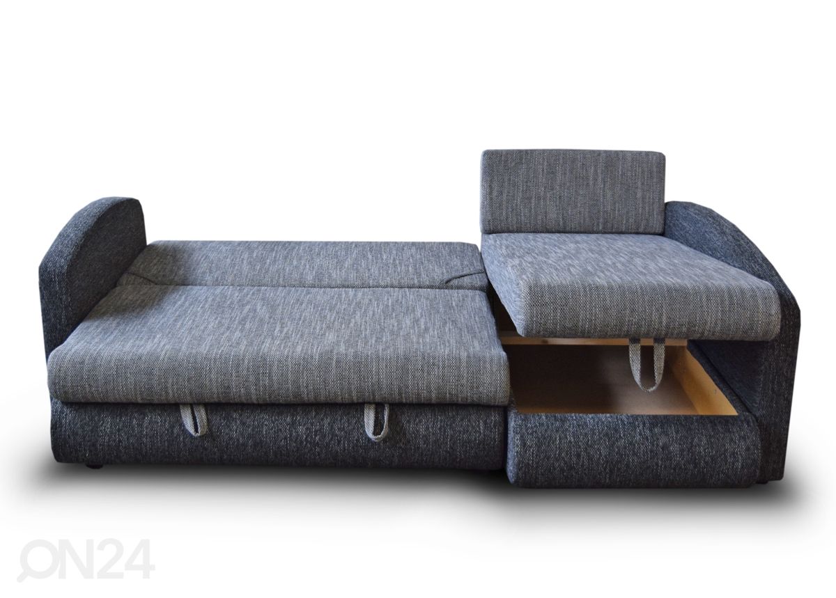 Угловой диван-кровать с двумя ящиками увеличить
