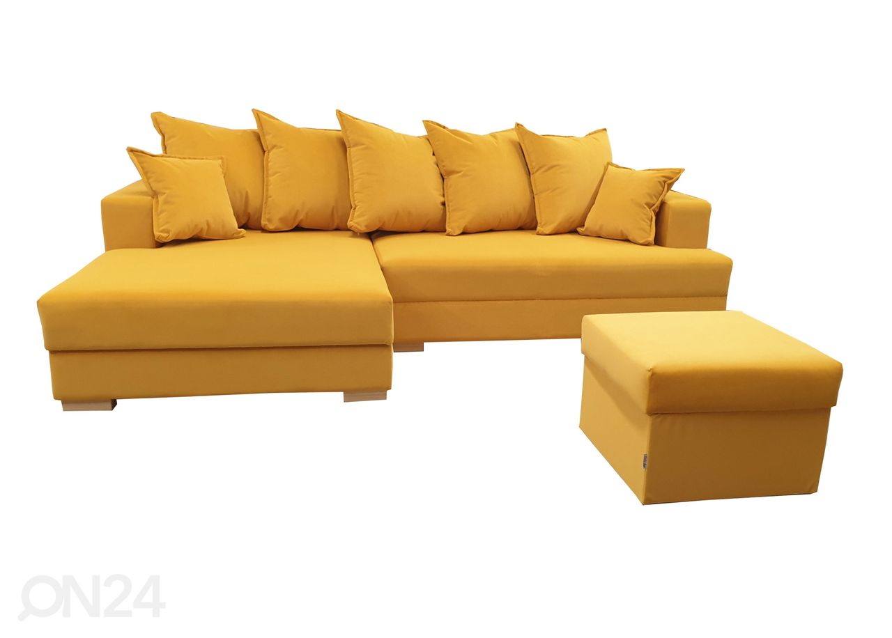 Угловой диван-кровать с двумя ящиками Aada увеличить