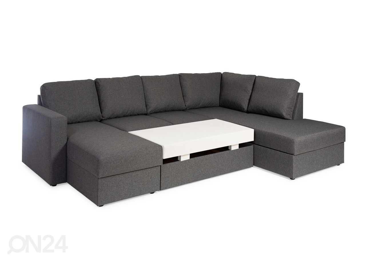 Угловой диван-кровать с двумя ящиками Roma XXL увеличить