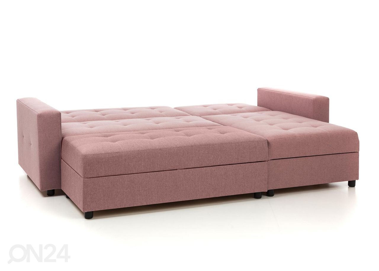 Угловой диван-кровать с ящиком + пуф с ящиком Denver увеличить