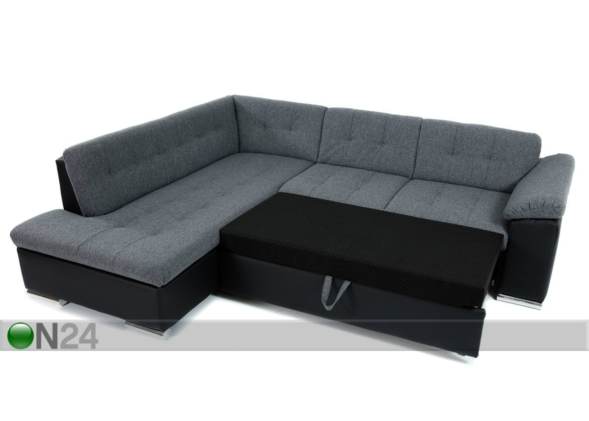 Угловой диван-кровать с ящиком увеличить