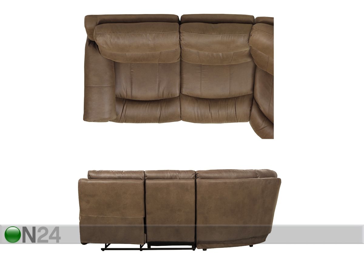 Угловой диван Relax2, светло-коричневый увеличить