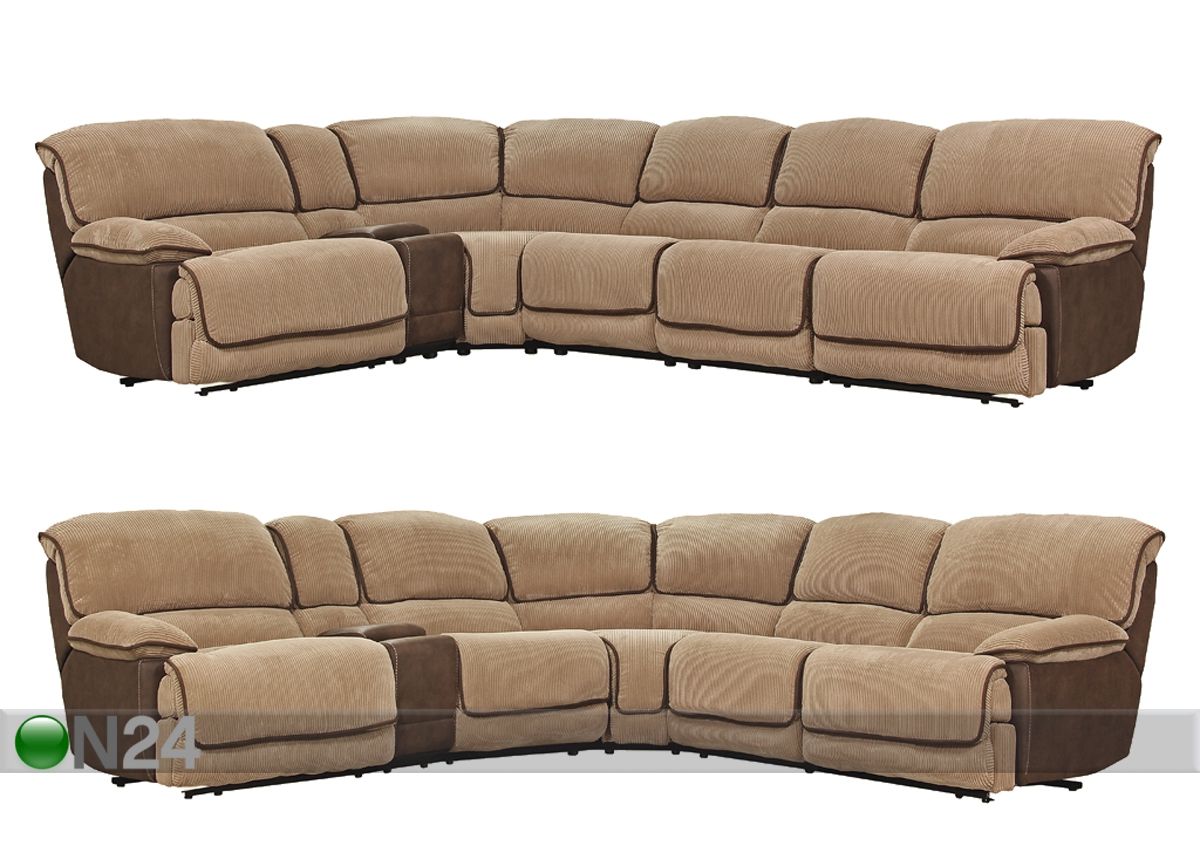 Угловой диван Relax5, золотисто-коричневый/бежевый увеличить