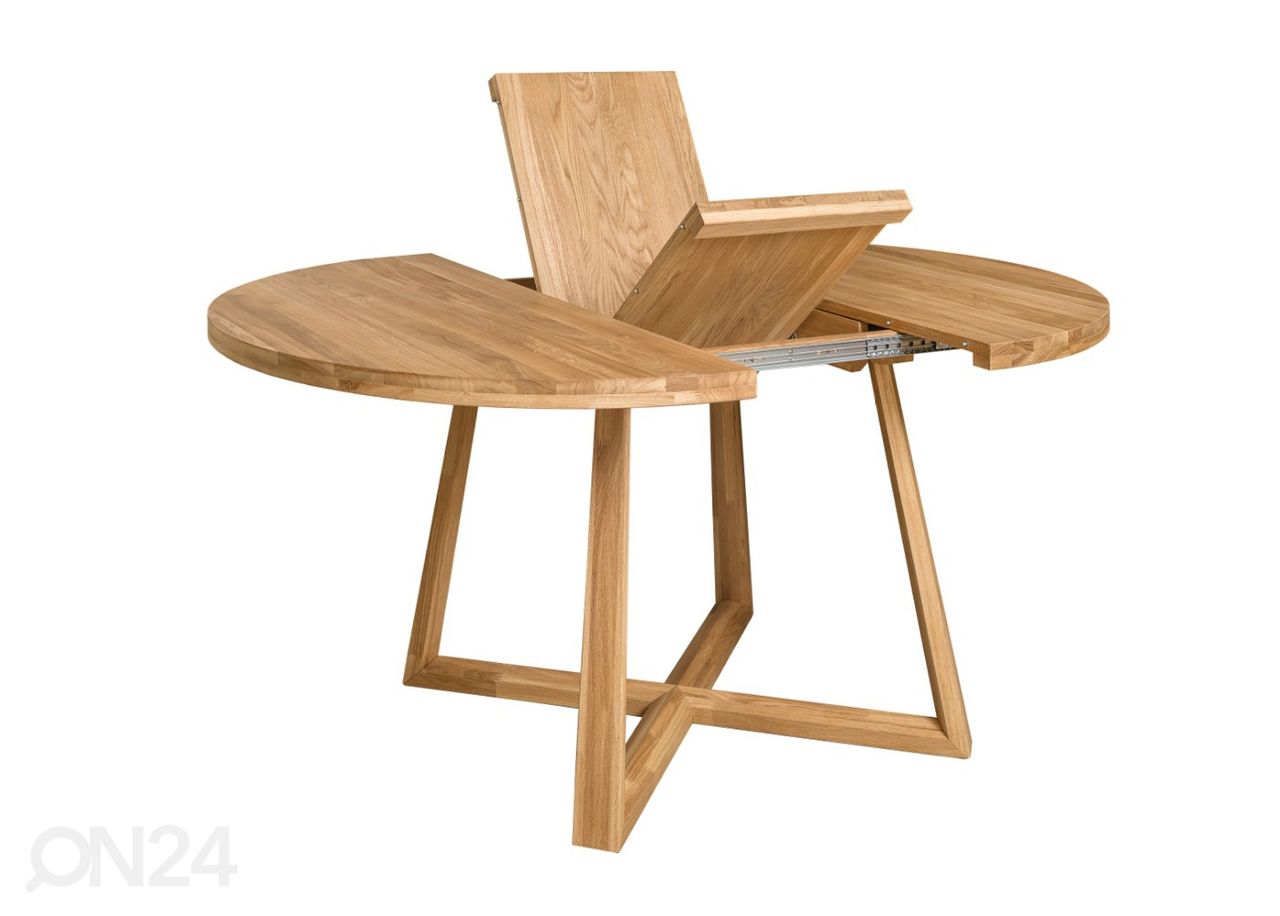 Удлиняющийся обеденный стол из дуба Merbi 120/160x120 cm увеличить