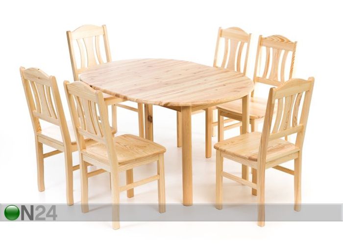 Удлиняющийся обеденный стол 100x100-140 cm увеличить