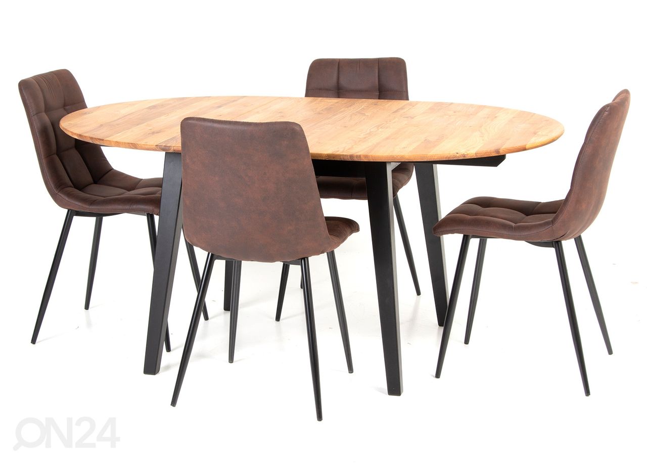 Удлиняющийся обеденный стол 110-160x110 cm увеличить