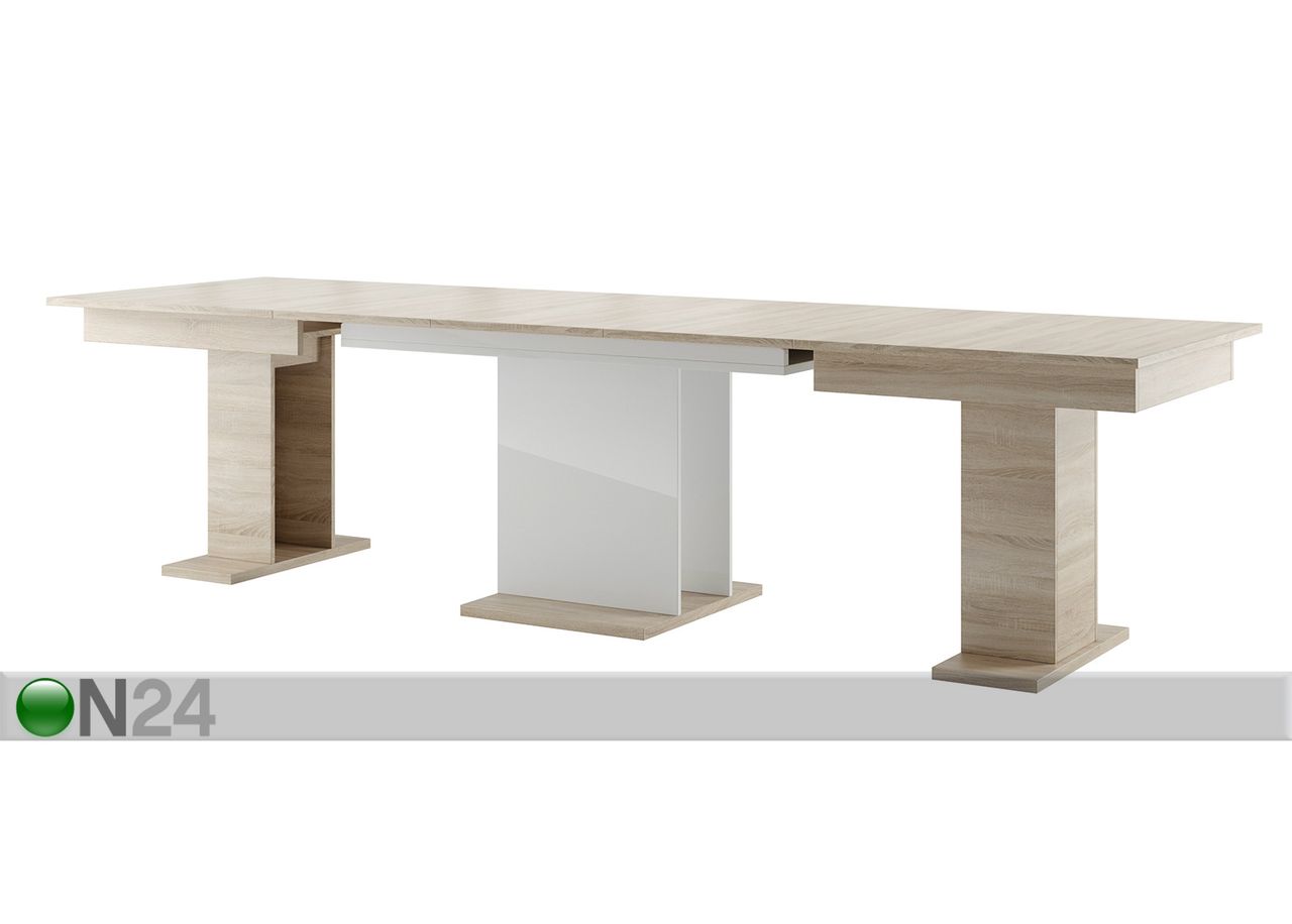 Удлиняющийся обеденный стол 90x160-410 cm увеличить