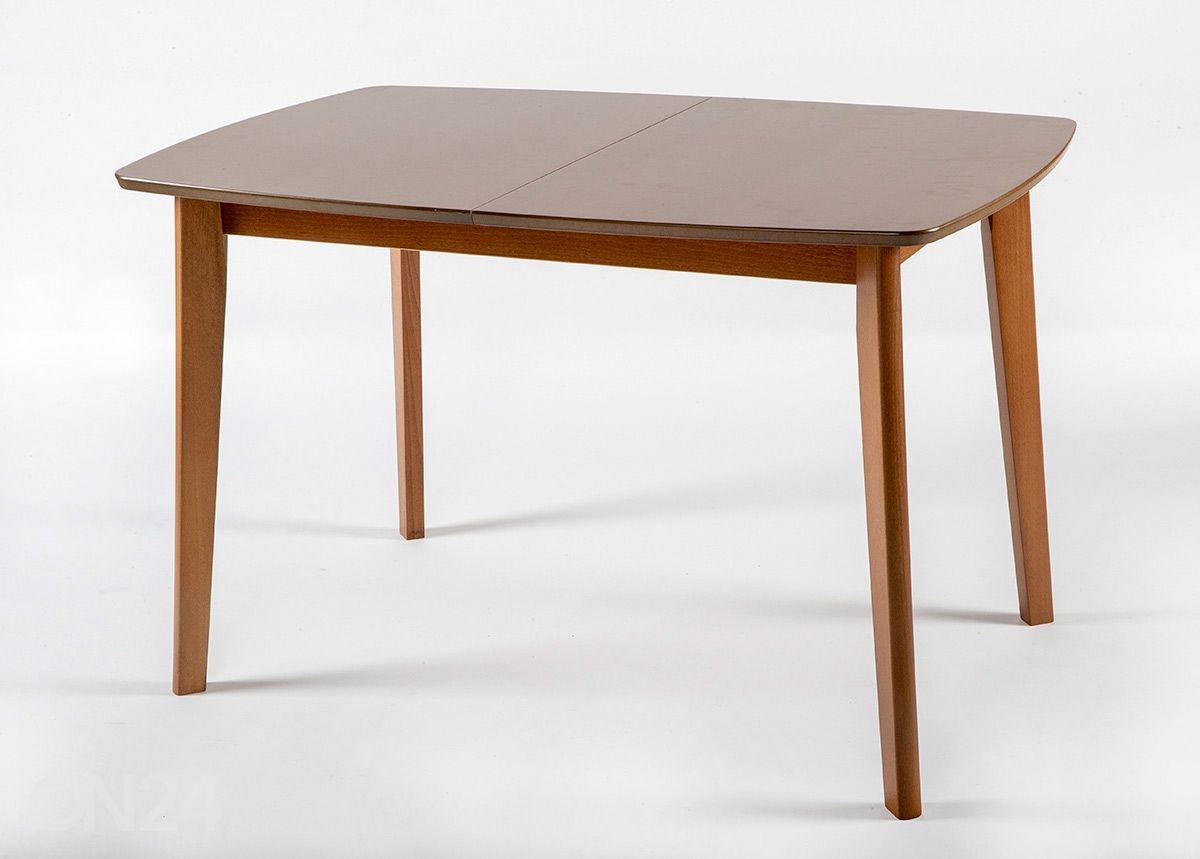 Удлиняющийся обеденный стол Bari 80x120-150 cm + 4 стула Monza, орех увеличить