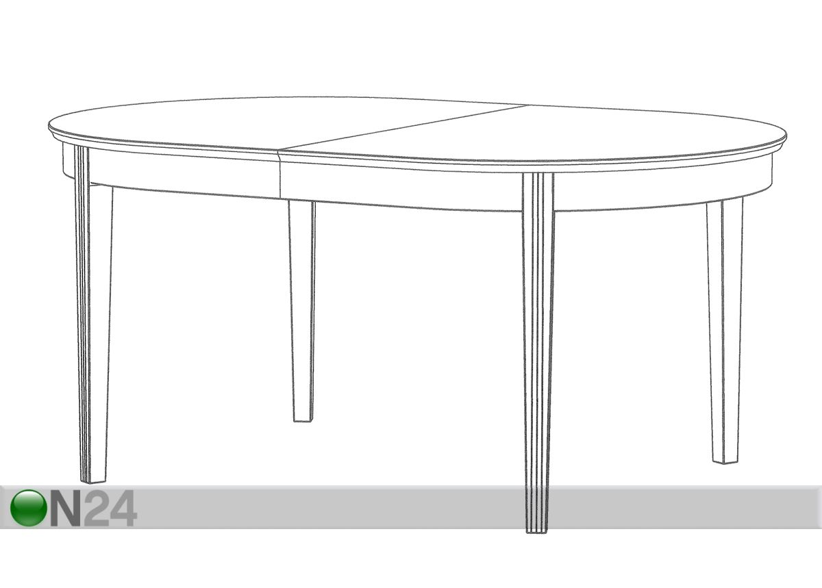 Удлиняющийся обеденный стол Family 105x165-215 cm, белый увеличить
