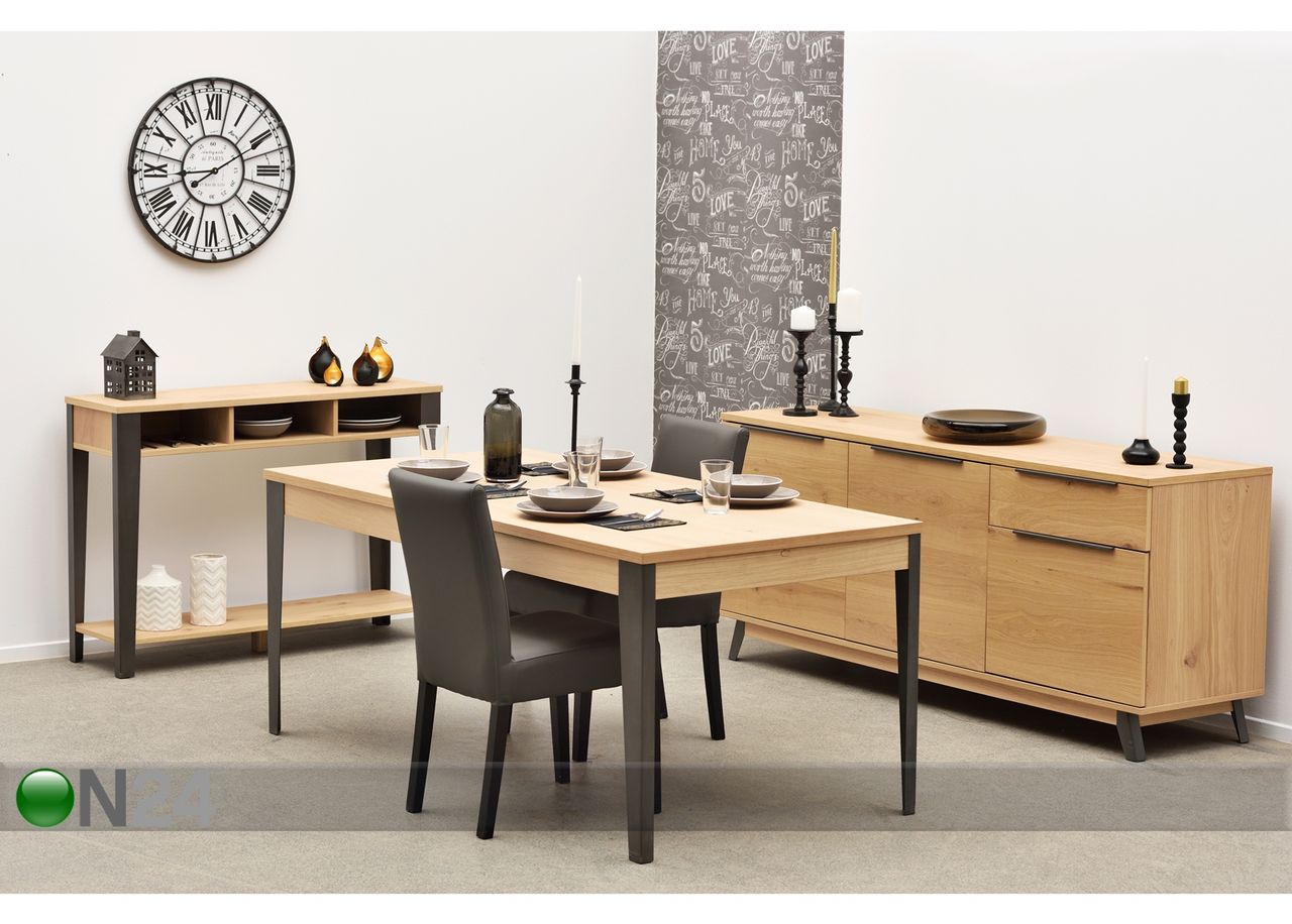 Удлиняющийся обеденный стол Forge 180-270x90 cm увеличить