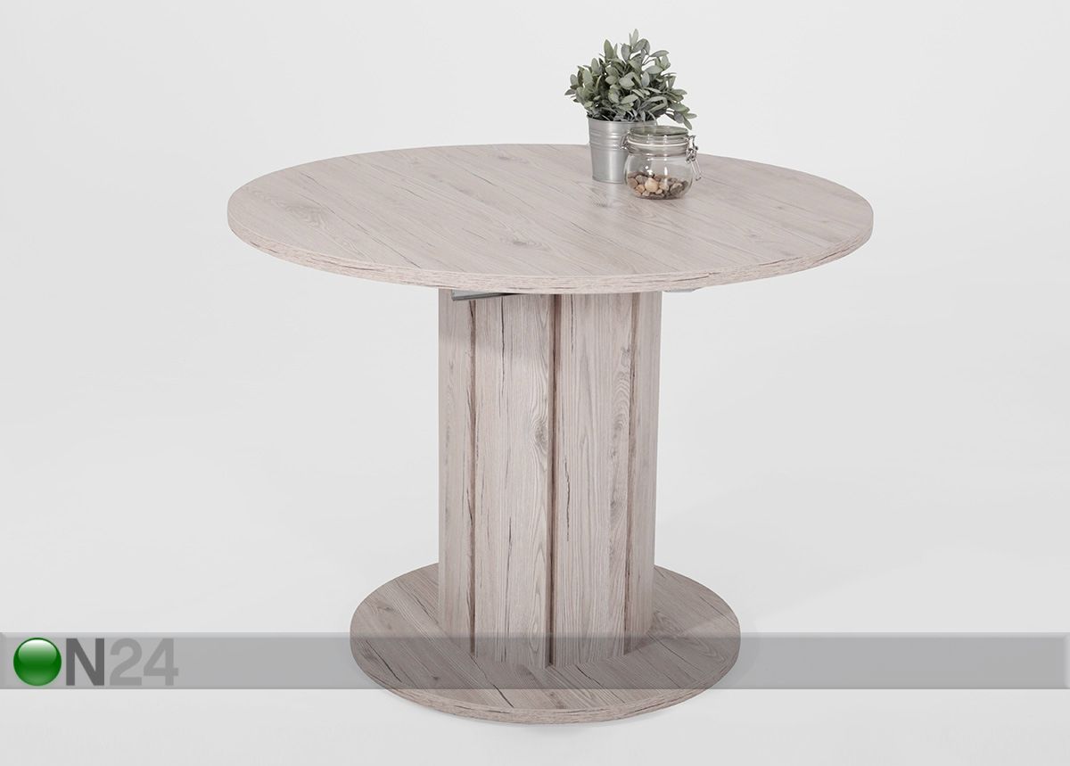 Удлиняющийся обеденный стол Luna Ø100 cm увеличить