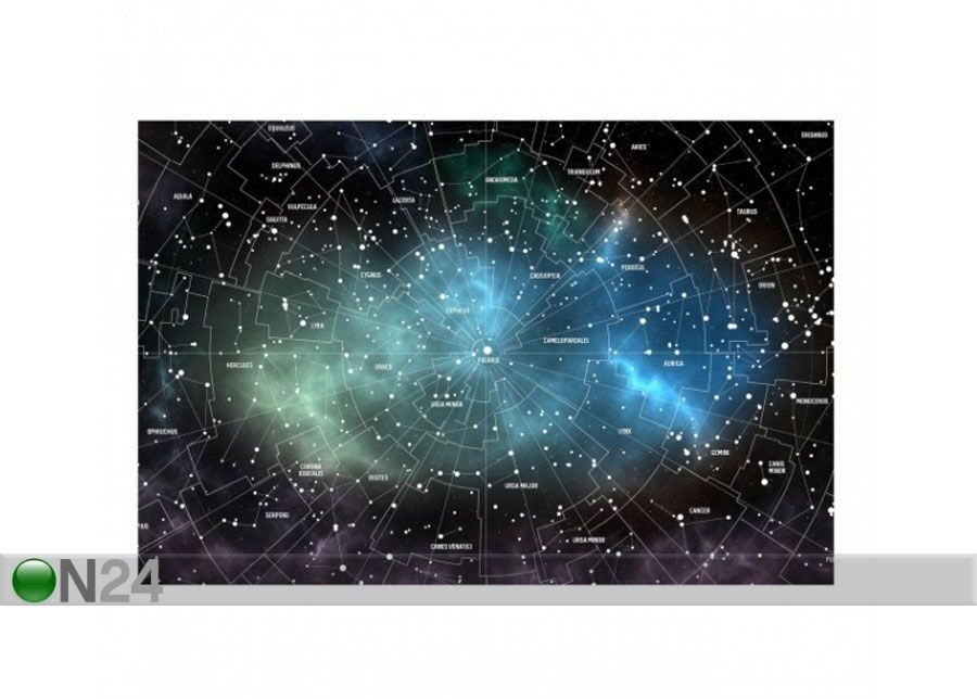 Флизелиновые фотообои Constellations Map Galaxy Fog увеличить
