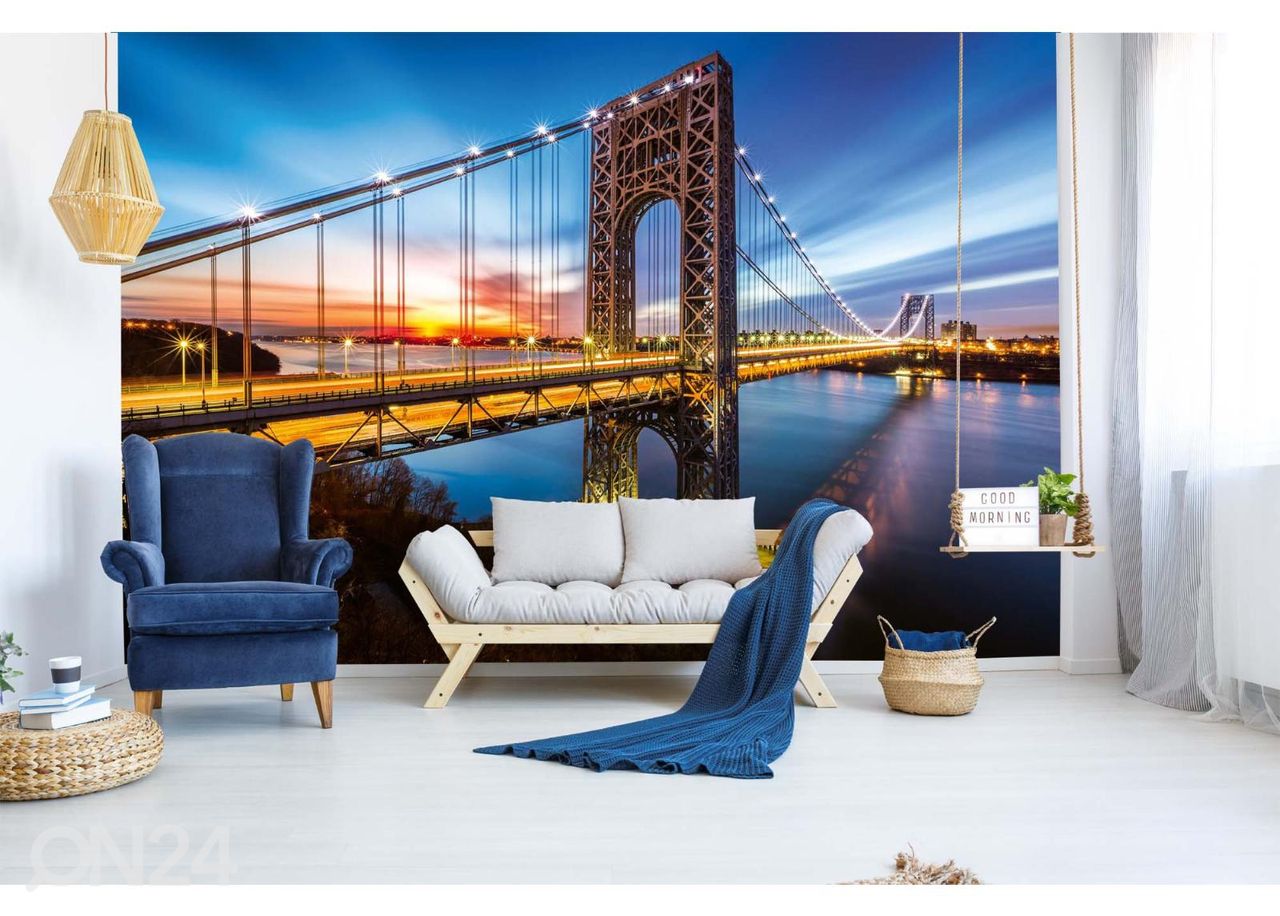 Флизелиновые фотообои George Washington Bridge увеличить