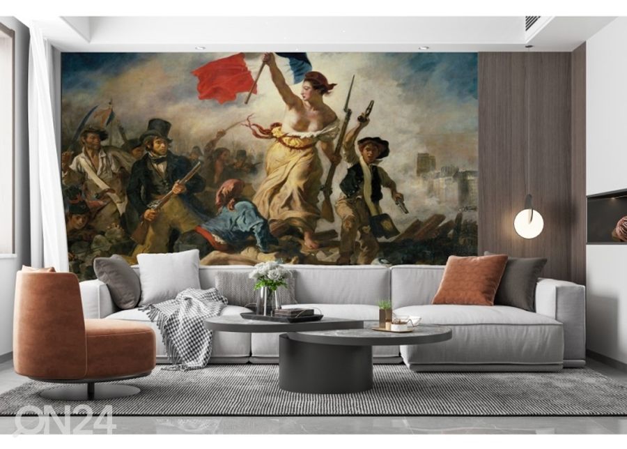 Флизелиновые фотообои Liberty Leading the People by Eugène Delacroix 416x290 см увеличить