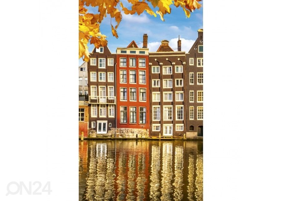 Флисовые обои "Houses in amsterdam" 150x250 см увеличить