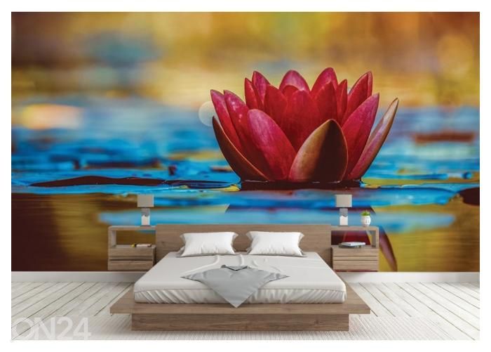 Флисовые фотообои Rosy Water lily 400x260 см увеличить