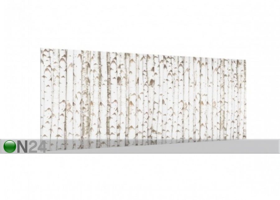 Фотостекло для кухонного фартука Birch Wall 40x60 cm увеличить