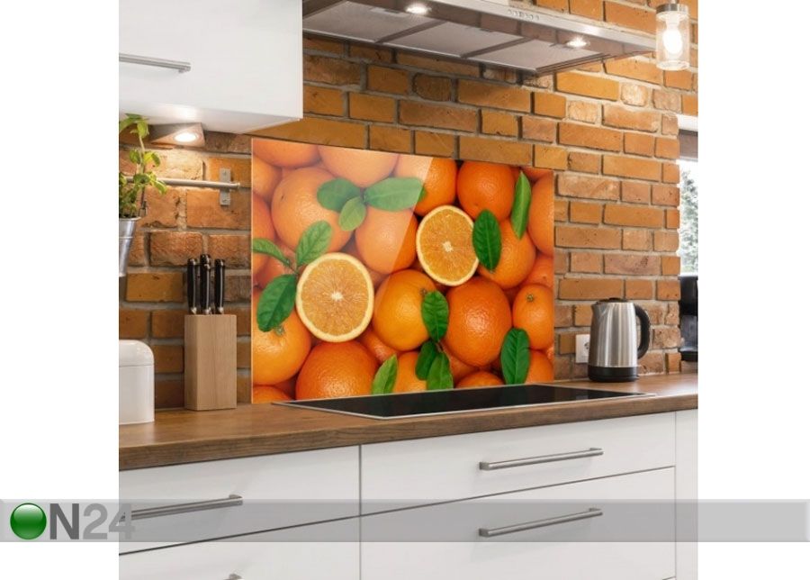 Фотостекло для кухонного фартука Juicy Oranges 59x90 cm увеличить