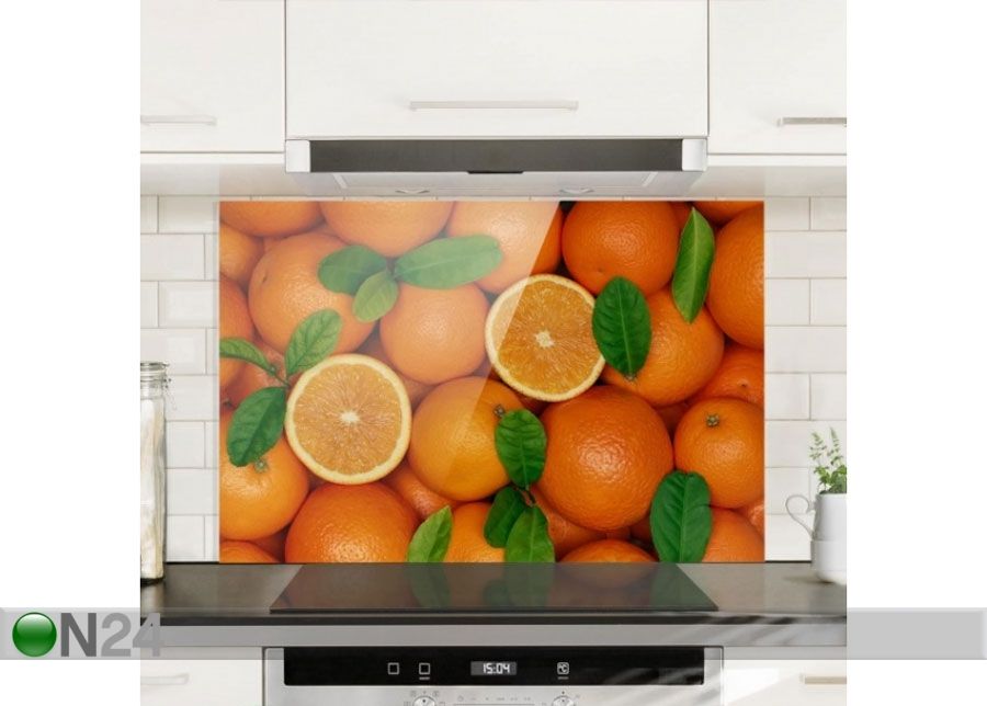 Фотостекло для кухонного фартука Juicy Oranges 59x90 cm увеличить