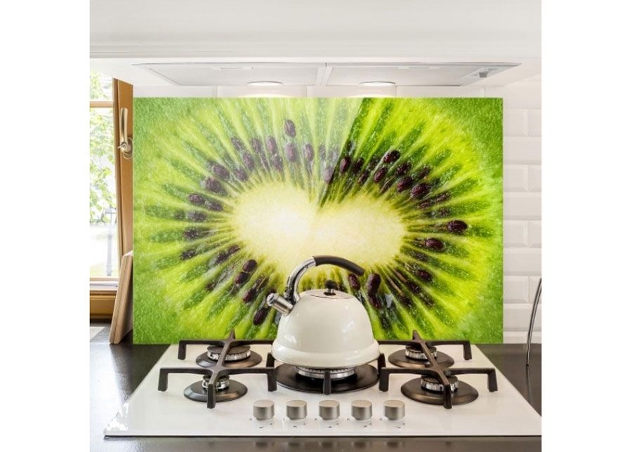 Фотостекло для кухонного фартука Kiwi Heart 40x60 cm увеличить