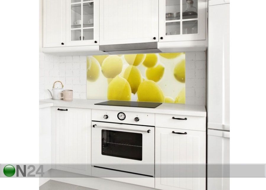 Фотостекло для кухонного фартука Lemon In The Water 59x90 cm увеличить