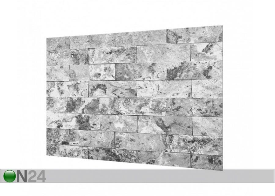Фотостекло для кухонного фартука Stone Wall Natural Marble Grey 59x120 cm увеличить
