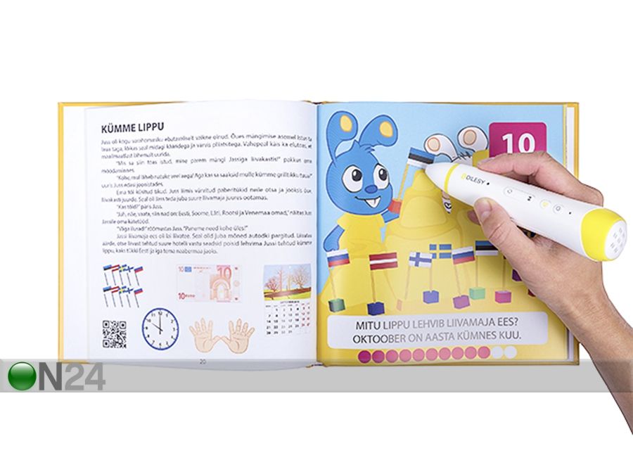 Цифровой карандаш + озвученная книга Jänku-Jussi с цифрами, стартовый комплект увеличить