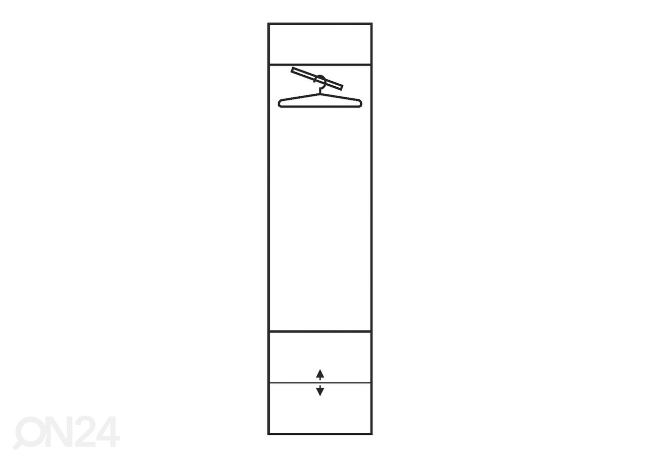 Шкаф в прихожую / шкаф платяной 52 cm увеличить