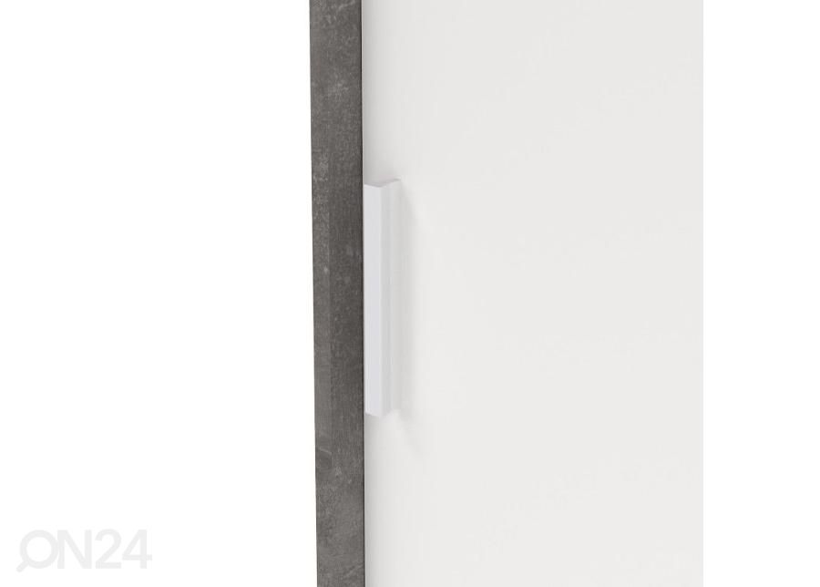 Шкаф-купе Line 121 cm, бетонно-серый/белый увеличить