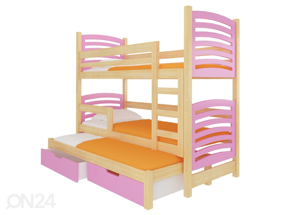 3-местная двухъярусная кровать Lena I 75x180 cm увеличить
