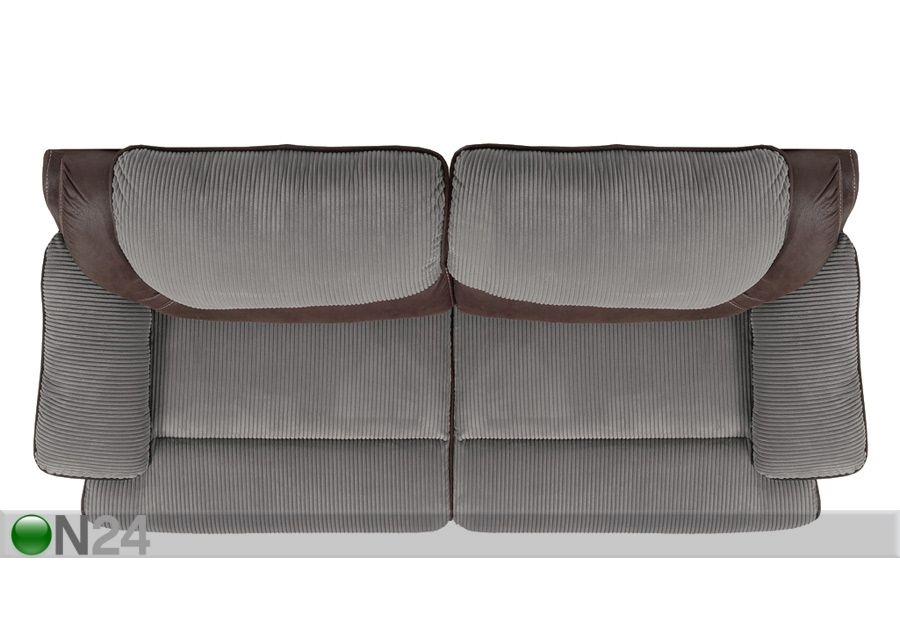 3-местный диван Relax5, каштаново-коричневый/серый увеличить