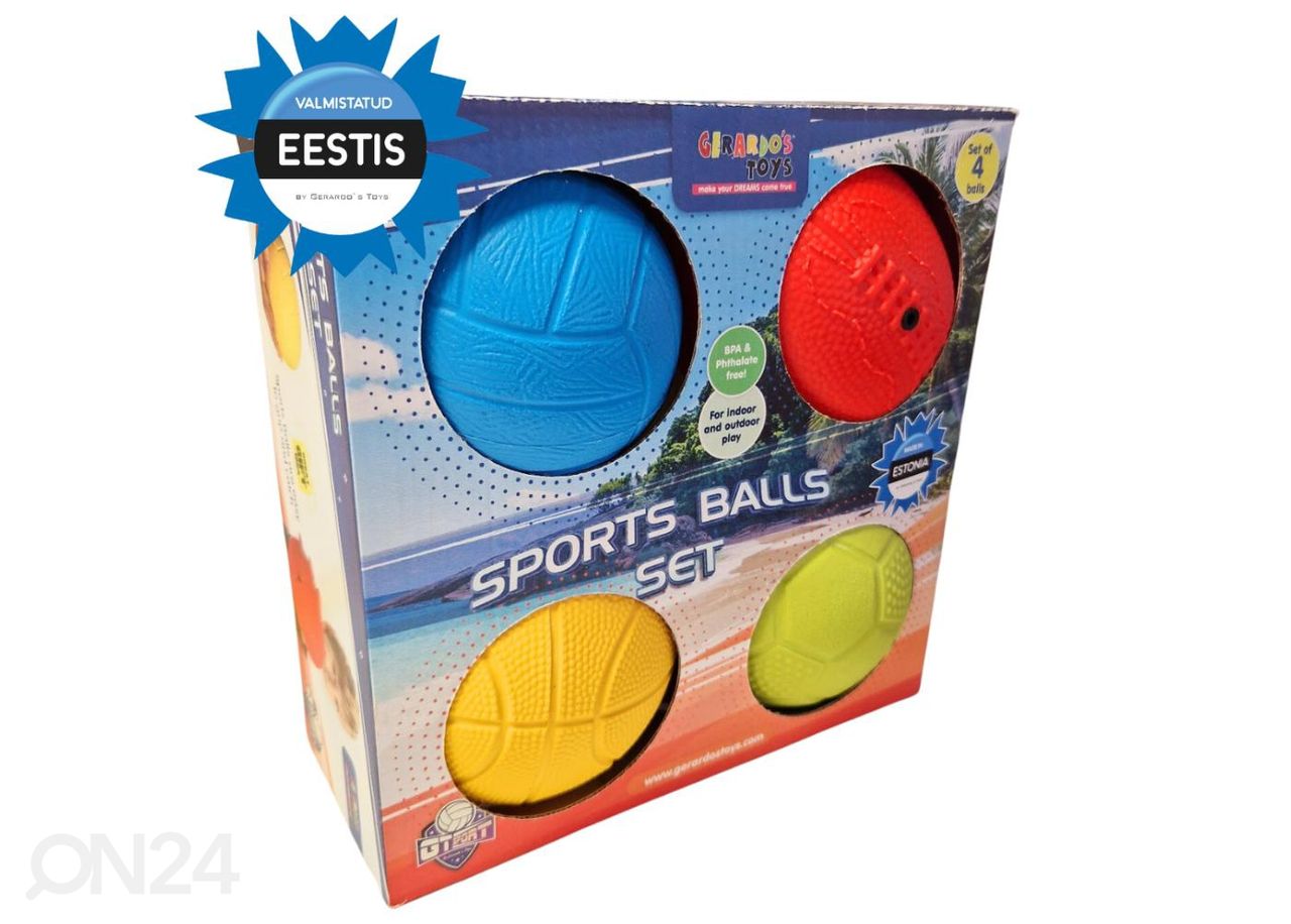 Gerardo's Toys набор спортивных мячей 4 шт увеличить
