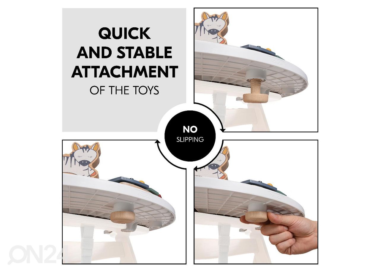 Hauck поднос с игрушкой Ксилофон и зебра для стульчика Play Tray увеличить