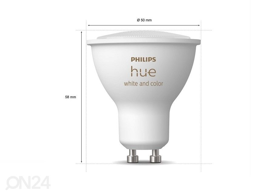 Hue White and Color ambiance лампочки 3xGU10 увеличить
