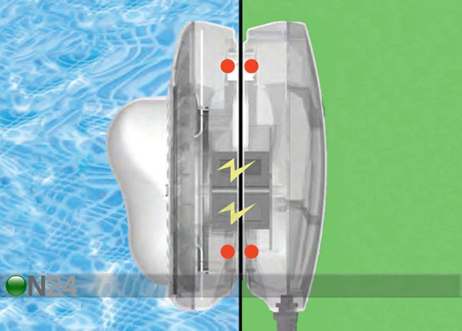 LED подсветка для бассейна на магните увеличить