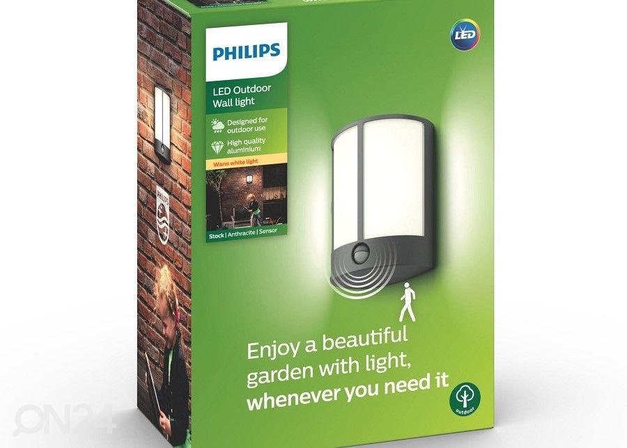 Philips Stock настенный светильник с датчиком движения 1x6 W 600lm 2700K увеличить