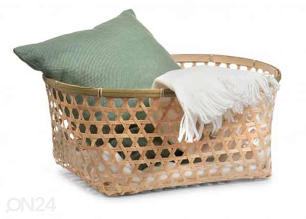 Бамбуковая плетеная корзина