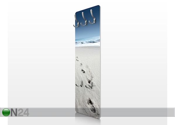 Вешалка настенная Footprints in the sand 139x46 cm