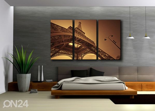 Картина из 3-частей Эйфелева башня