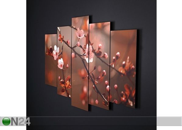 Картина из 5-частей Blossom 100x60 cm