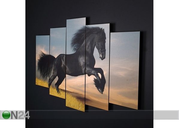 Картина из 5-частей Horse I, 100x60 cm