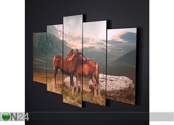 Картина из 5-частей Horse IV, 100x60 cm