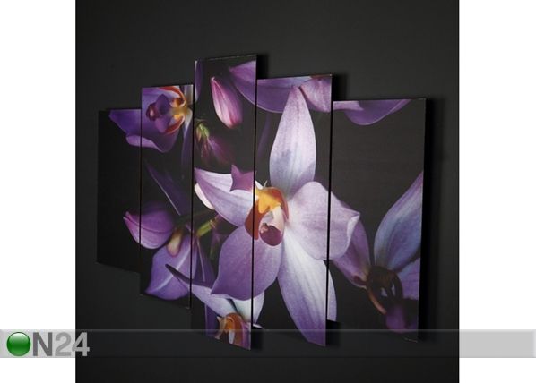 Картина из 5-частей Orchids 1, 100x60 cm