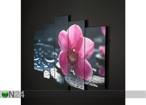 Картина из 5-частей Orchids 2, 100x60 cm