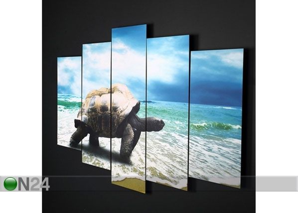 Картина из 5-частей Turtle 100x60 cm